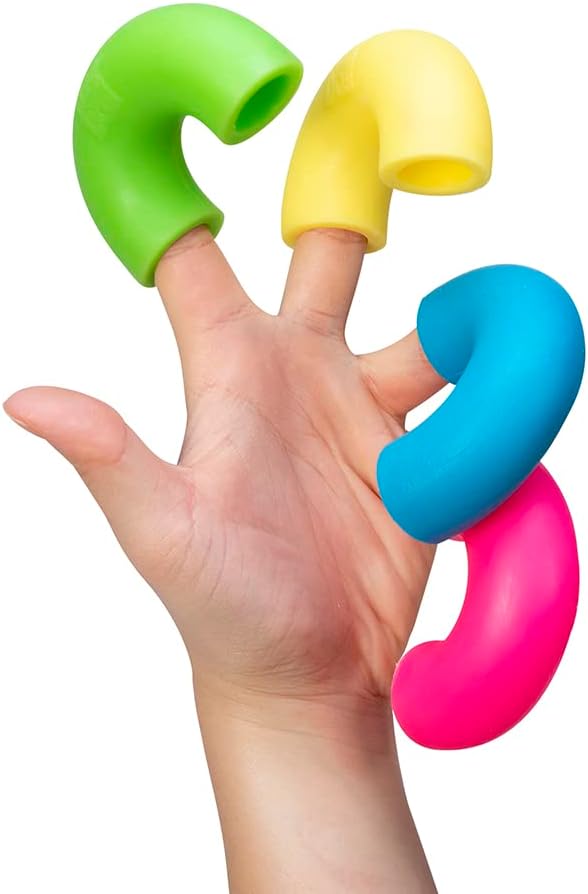 Schylling NeeDoh Mac ‘N- Squeeze - Sensory Squeeze Toy - Contains 4 Squishy Noodles - 3 Wide - Color May Vary (Pack of 1) - Image 2